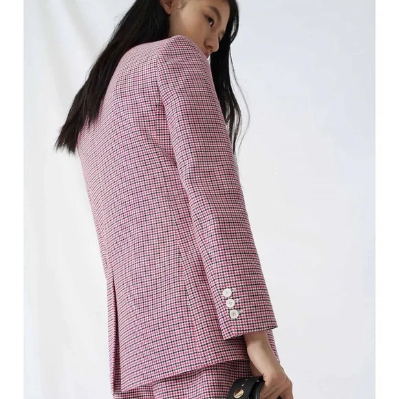 Maje Vic houndstooth Suit Set (Jacket + Shorts) - Picture 7 of 7